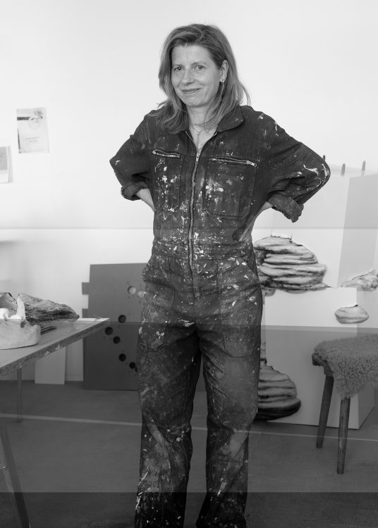 The artist Sabine Gross in her Berlin Studio.