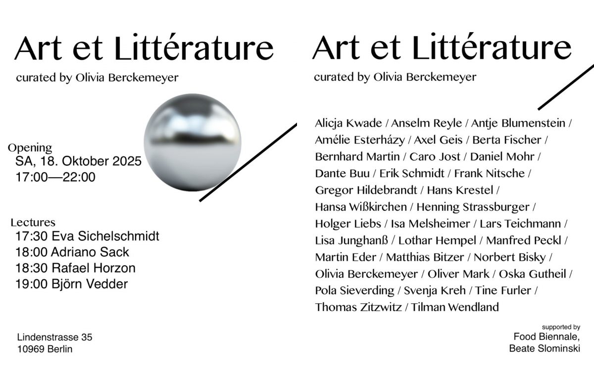 Art Litterature, Oliver Mark.