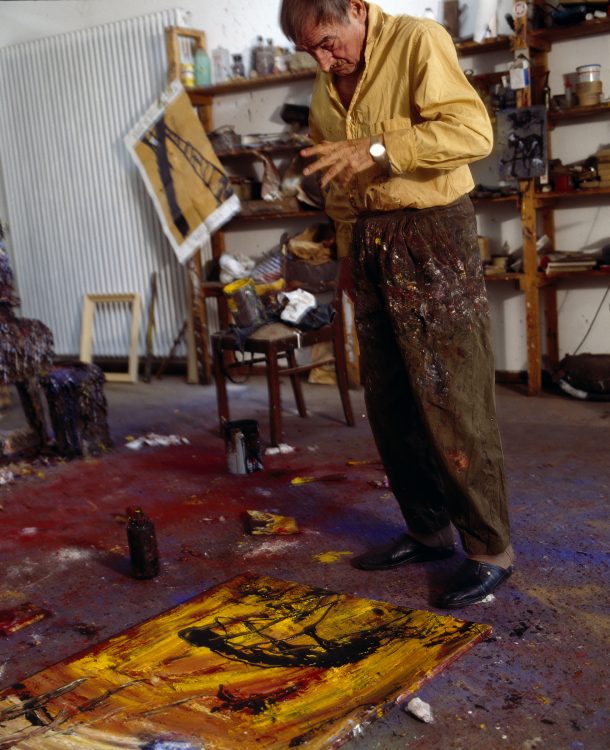 Emil Schumacher In the studio conjures up an image.