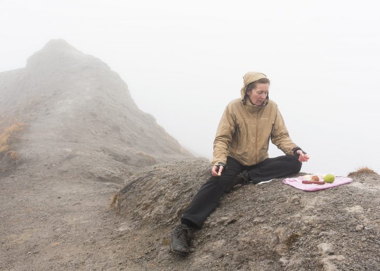 Isa Melsheimer in the mountains of Vaduz.