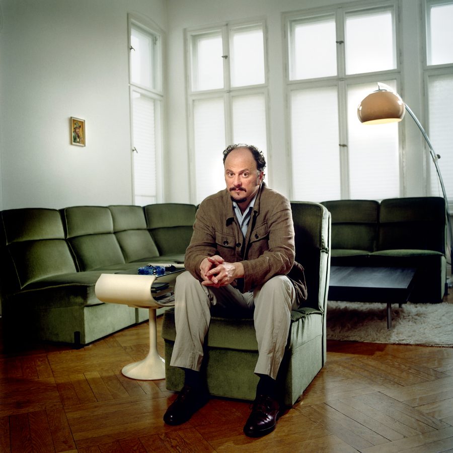 Jeffrey Eugenides in his Berlin apartment.