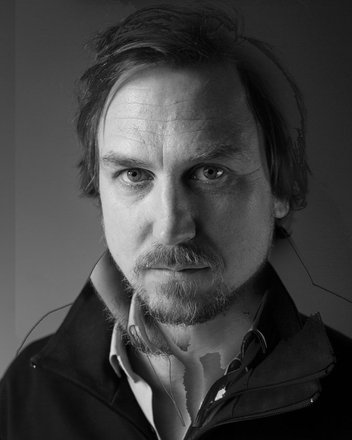 Close-up portrait of Lars Eidinger.
