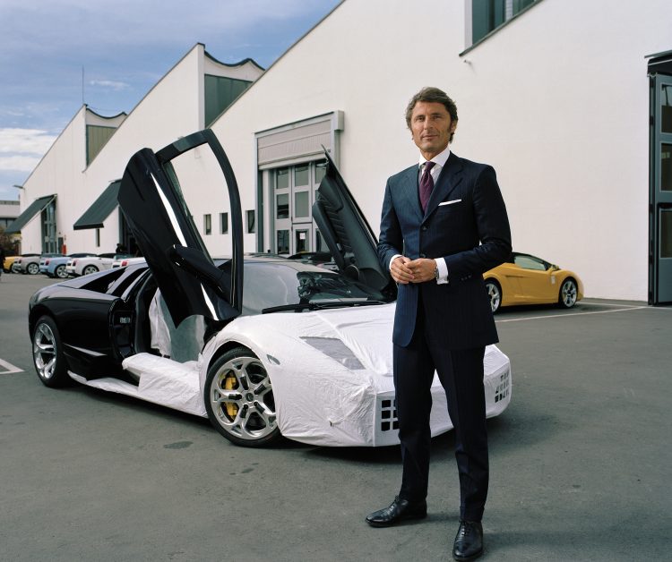 Lamborghini boss Stefan Winkelmann at the Lamborghini plant in Sant'Agata Bolognese.