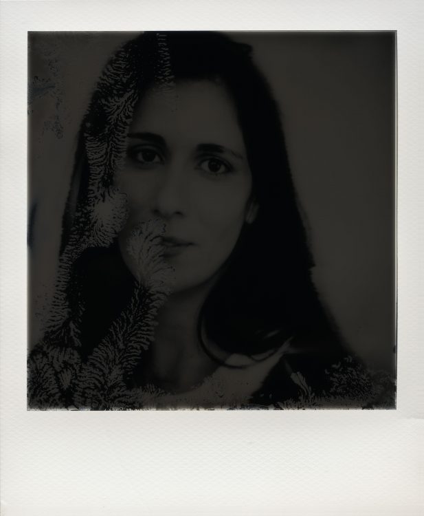 Polaroid of Yehudit Sasportas, Berlin 2004.
