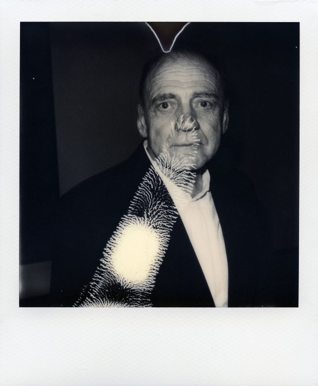 Polaroid of Bruno Ganz.