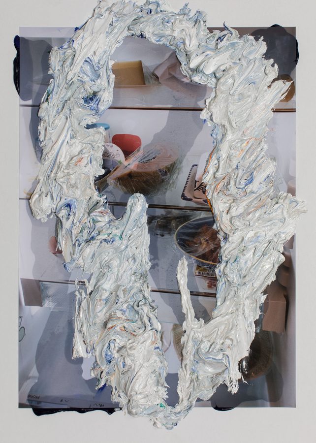Clemens Krauss / Oliver Mark „Superpower“ 50,0 x 70,0 cm Oil paint on photography 2021.