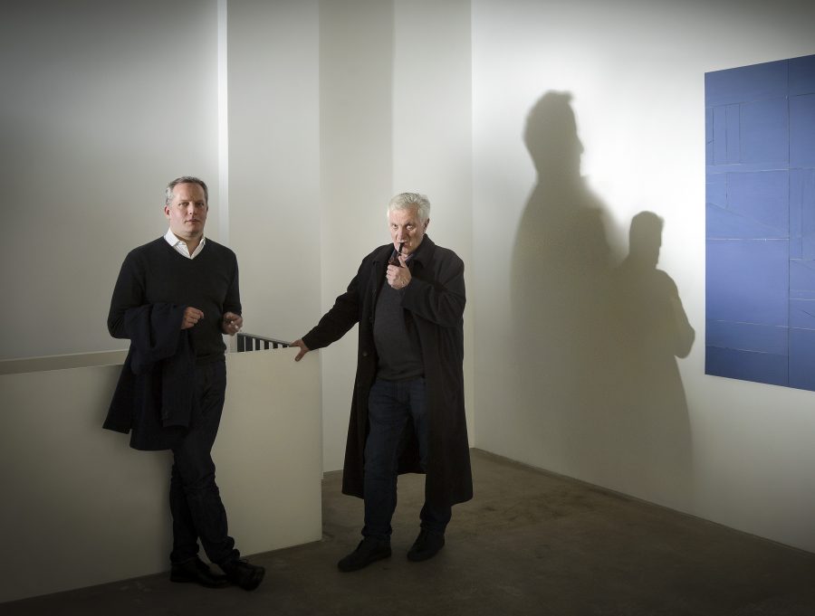 Daniel and Egidio Marzona in their Berlin gallery.