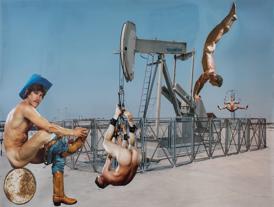 Manfred Peckl / Oliver Mark „workout“ 50,0 x 75 cm Collage on glossy C-Print 2022.