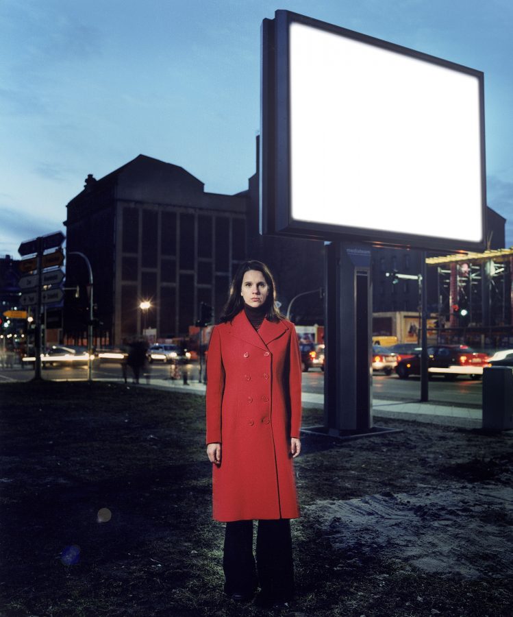 Maria Speth on the Leipziger Strasse in Berlin.