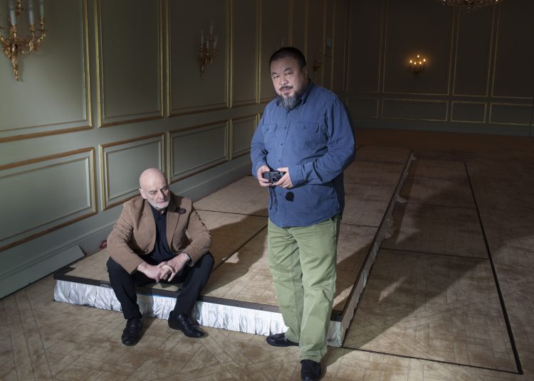 Uli Sigg and Ai Weiwei, Berlin 2010.